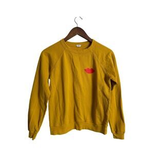 Clare V. marigold Sweatshirt  with Lips Womans XS